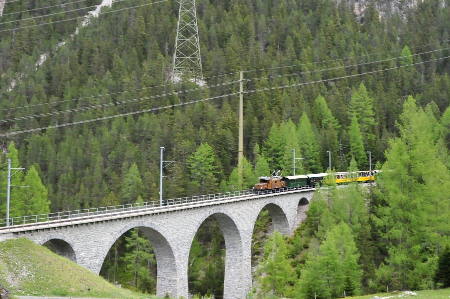 2019.06.11 RhB Ge 6-6 I 414 Albulabahn Krokodil Bahnfest Bergün (41)